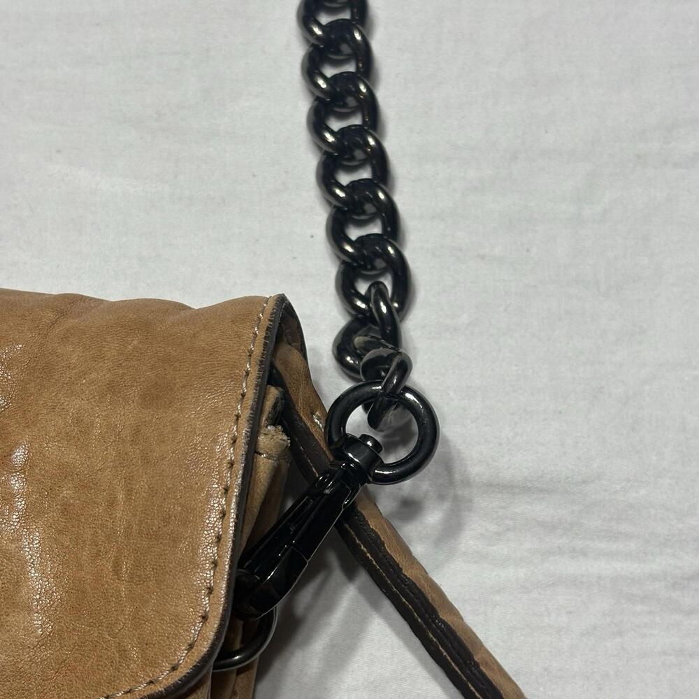Maxon Collection Purse Tan Leather Crossbody Made in Italy Classic - Picture 4 of 16